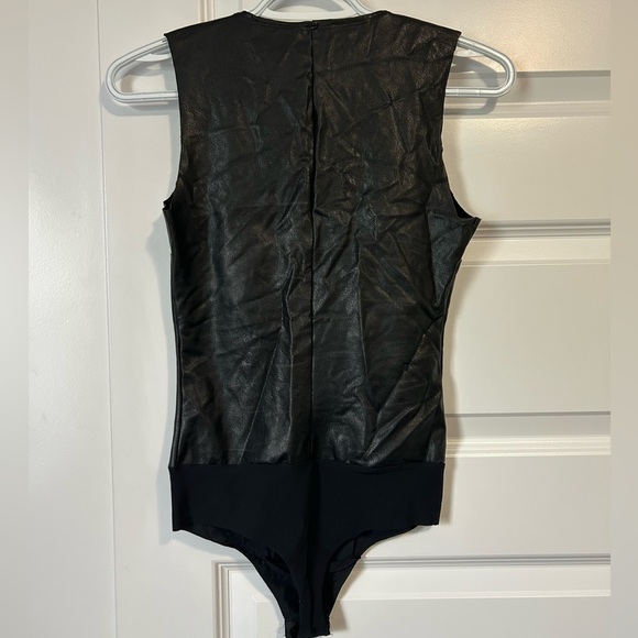 Commando Black Faux Leather Bodysuit - Picture 6 of 8
